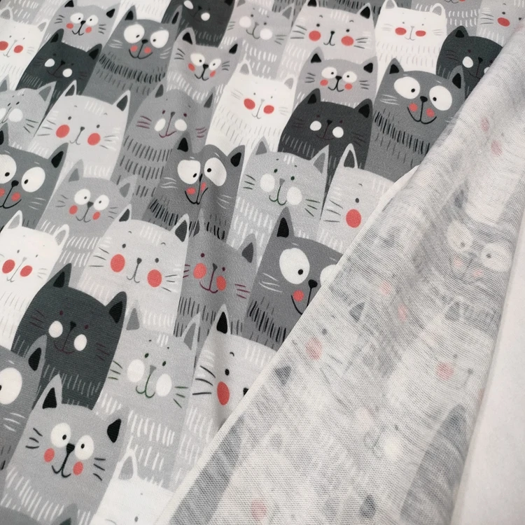 
Trendy clothing fabric cute animal print design 