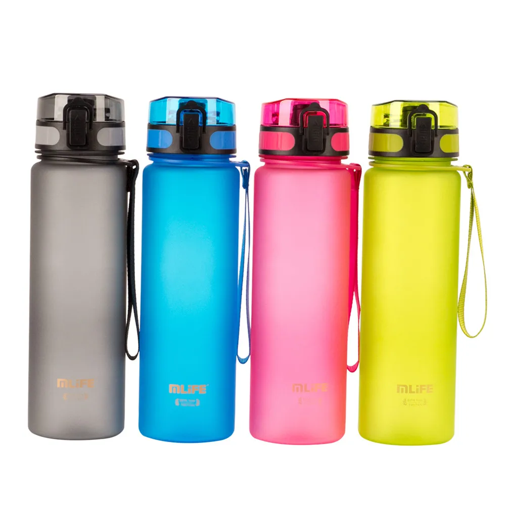 800 ML plastic sport long hot water bottle with lid