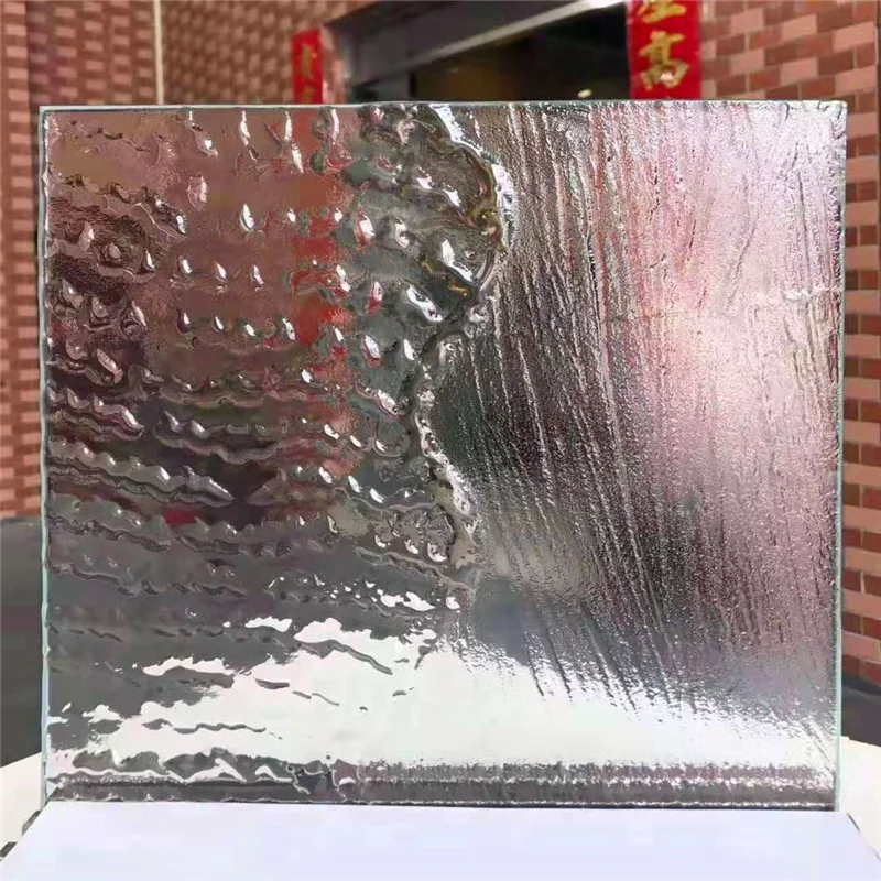 Novel design crystal three-dimensional artistic tempered glass used for partition screen decoration