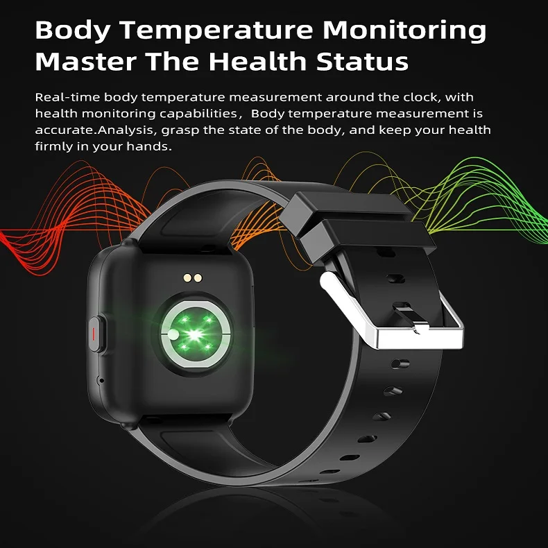 Calling function private model smartwatch support SDK semi knocked down heartrate body temperature monitoring smart watch