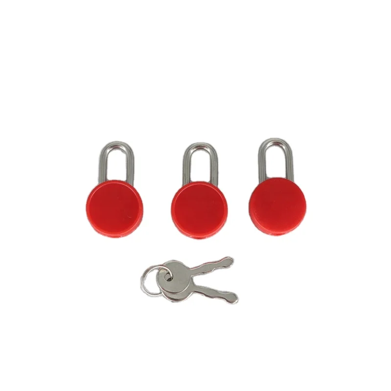 
canyu lock factory plastic color padlock mini round lock diary Plastic toy padLock small book padlock writing sase lock 