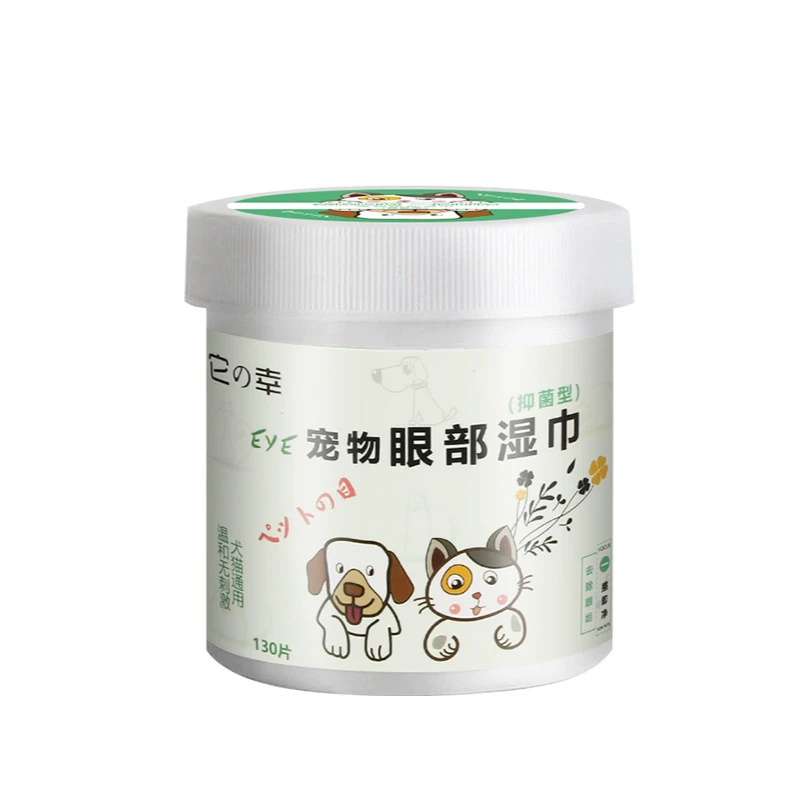 Pet wipes to remove tears 130 cat clean dog wipe eyes