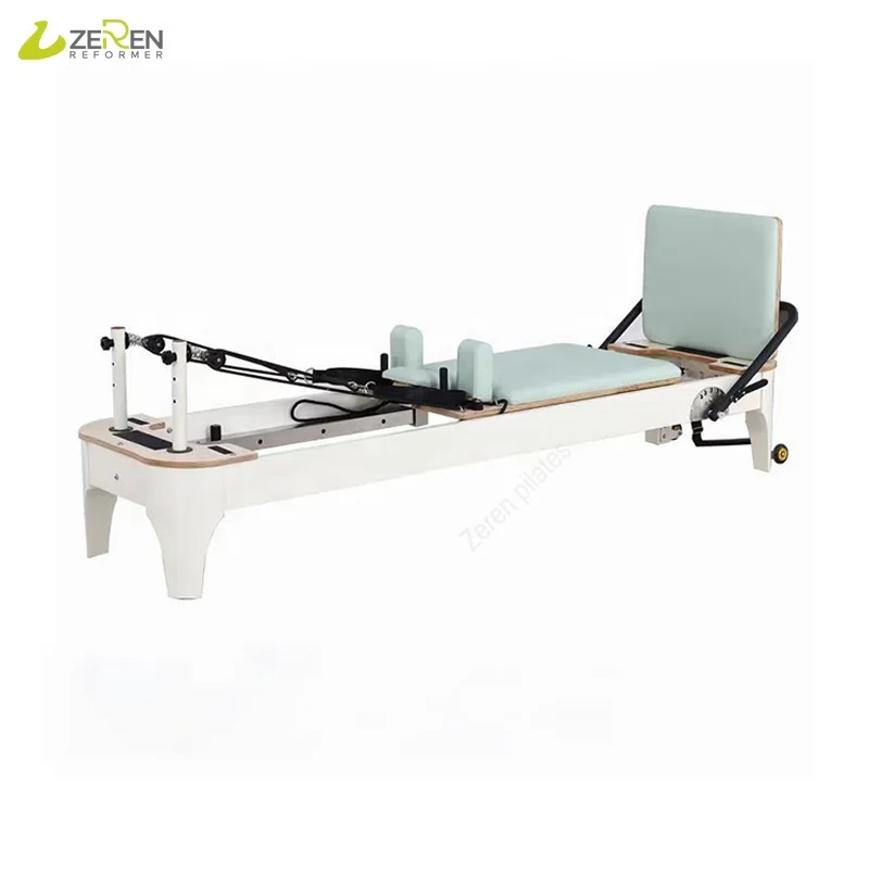 machine metal equipment bed white aluminum pilates reformer ivory reformer