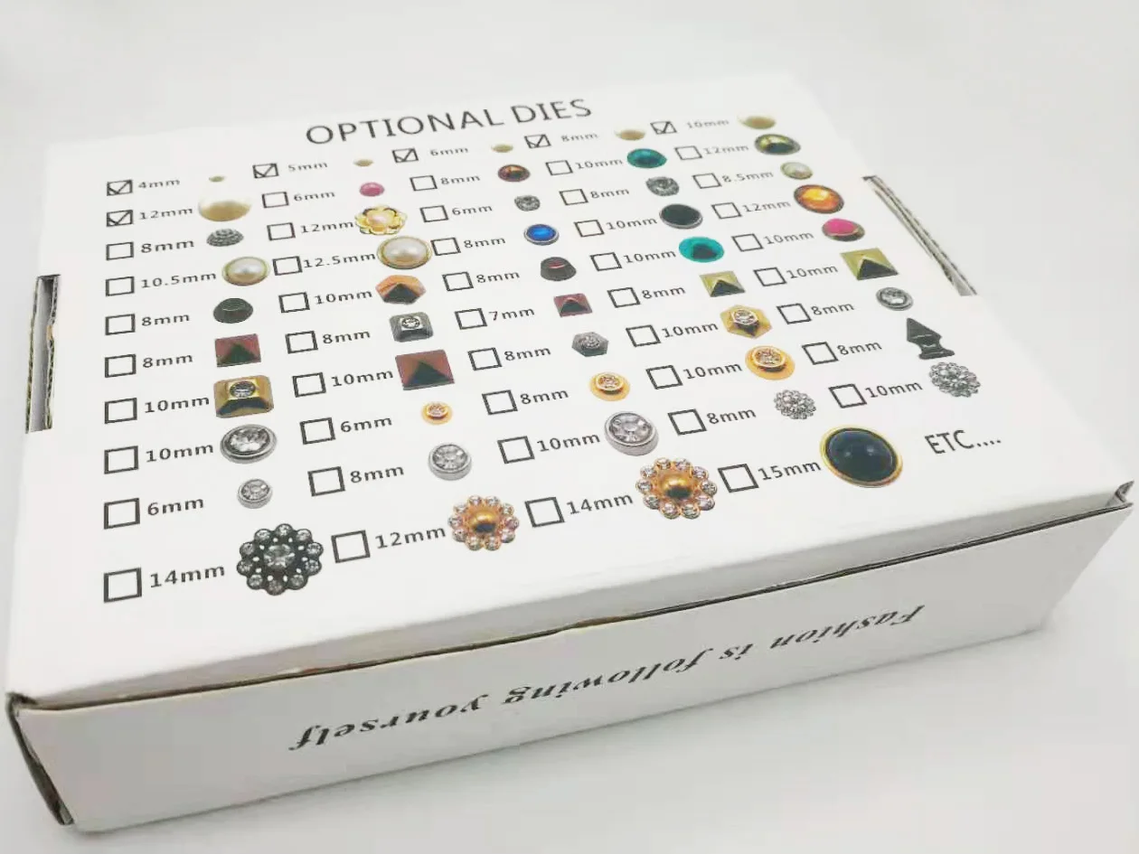 BWEAR Factory Wholesale Manual Pin Rivets Pearls Beads Hand Press Punching Fastener tool Machine For DIY Garment Wedding Dress