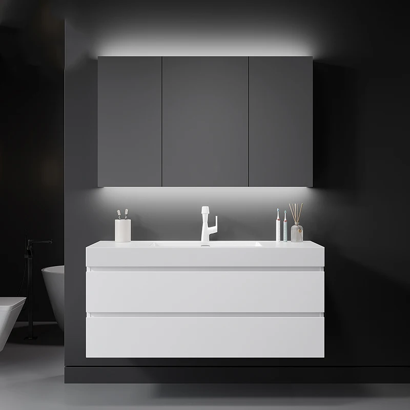 Bathroom Cabinet Nordic Light Luxury Bathroom Washbasin White Washbasin Washbasin Cabinet Combination Ceramic Basin Bathroom