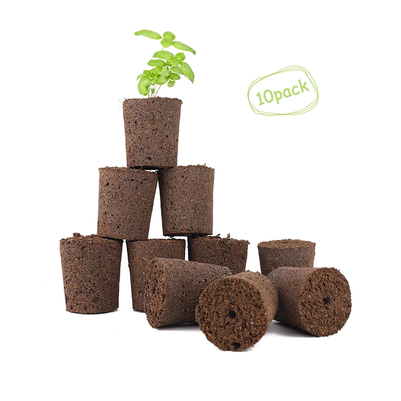 J&C Smart Soil with nutrition 10 pieces/set  peat pot nutrition coconut peat soil block