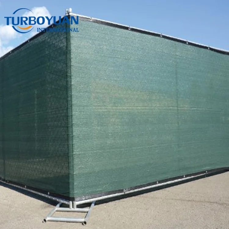 Privacy fence screening mesh fabric panel pe polythene wind breaker protection net with uv stabilizer