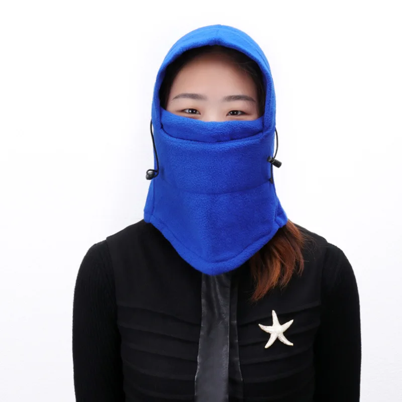Balaclava Ski Fleece Fur Neck Warmer Helmet Liner Hood Winter Thermal Face Cover Hat Scarf For Snowboarding