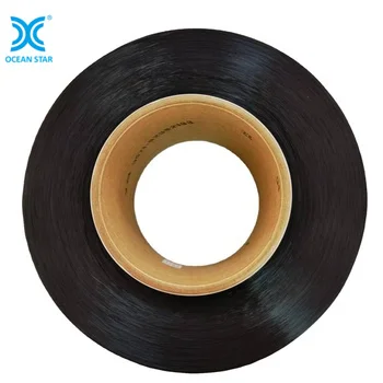 150D Wholesale FDY 150D SD BLACK polyester hot melt yarn for 3D flyknits shoes uppers