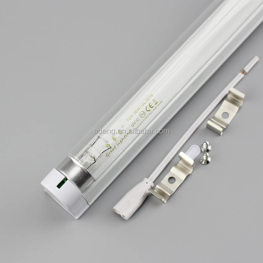 EU/UK/US standard 220V/110V 12V T5 T8 UVC Lamp Ultraviolet UV Germicidal Sterilizer 36W UVC germicidal Tube Light