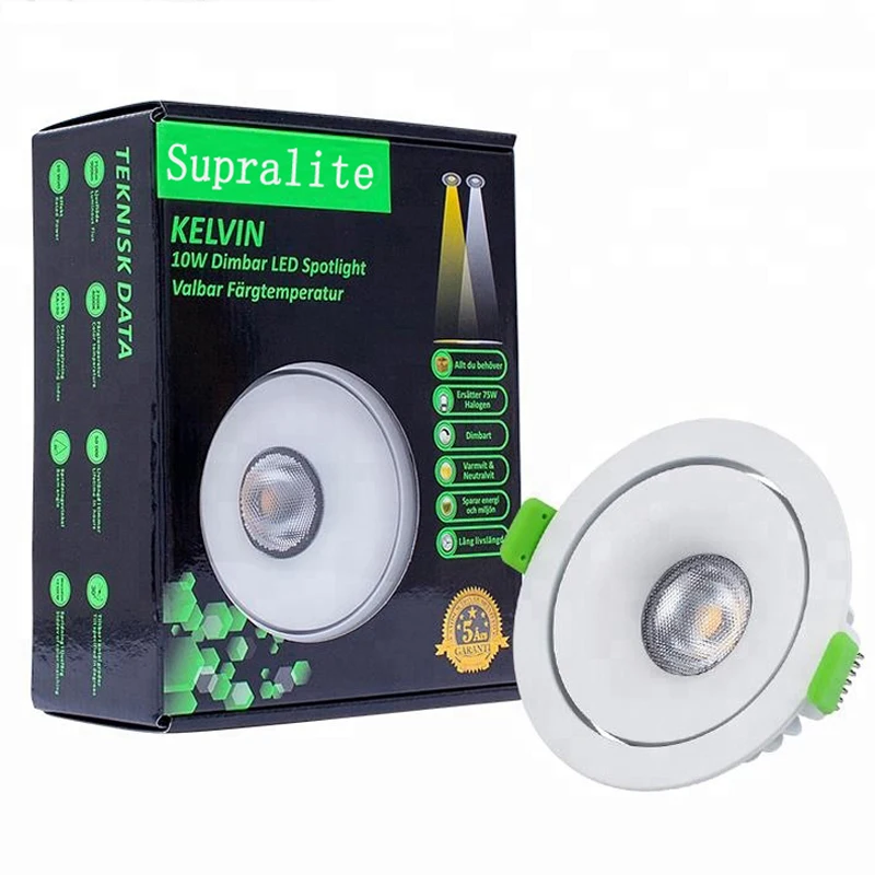 Модный круглый утопленный Точечный светильник в западном стиле, 8 Вт, 9 Вт, 11 Вт, переключаемый Светодиодный точечный светильник для офиса, тематического парка, отеля, дороги