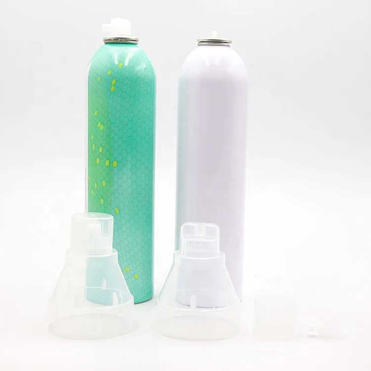 best supplier wholesale custom Empty Aluminum medical oxygen aerosol can with breath mask