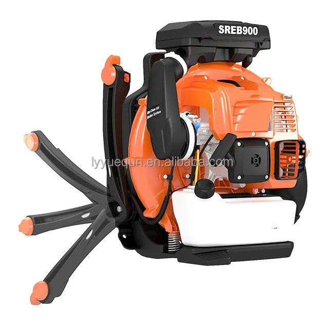 Gasoline Powered Blower 550 CFM 43CC 2-Stroke Petrol Snow Blower Engine 1.7HP Backpack Gas Leaf Blower