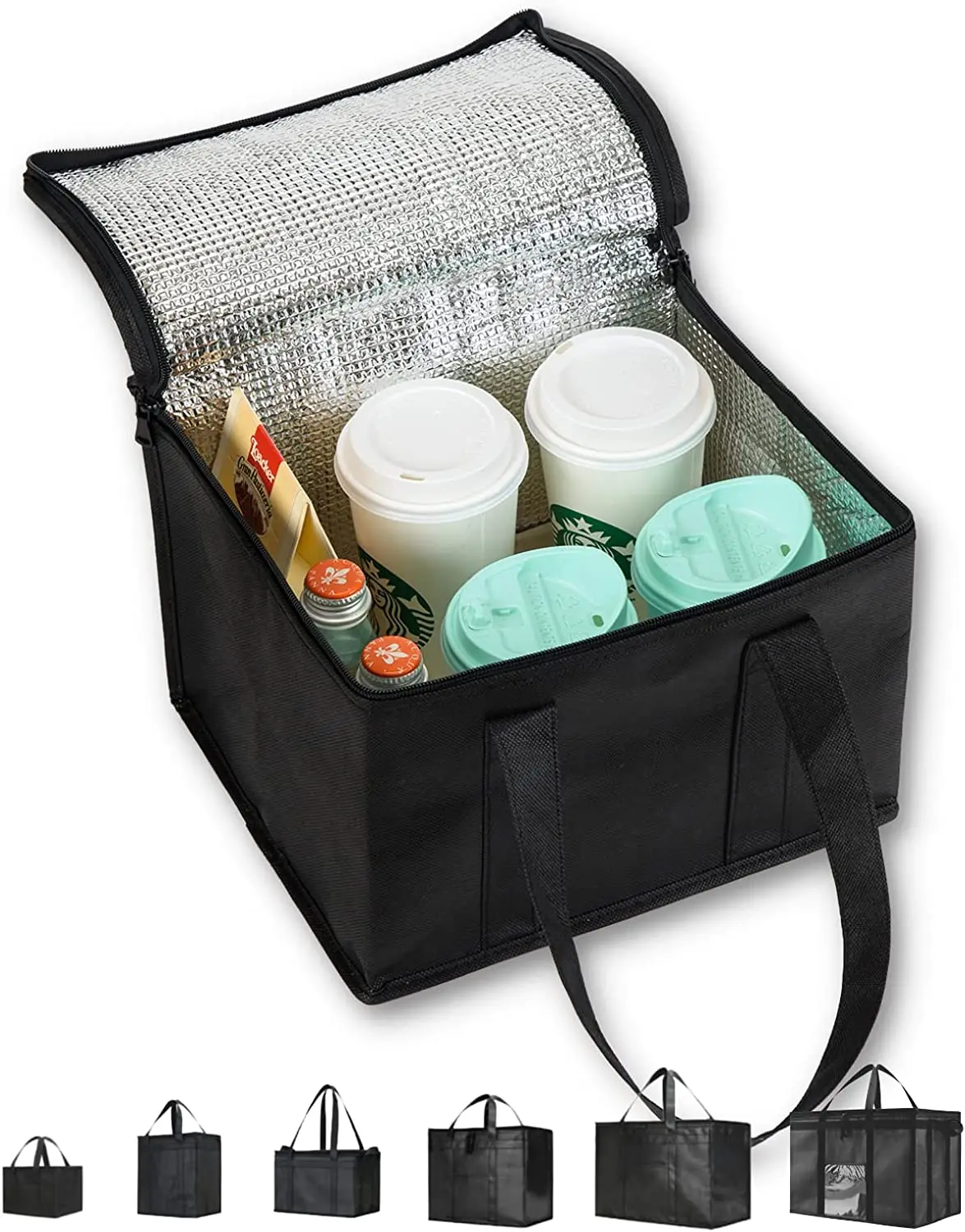 6-Pack Nylon Picnic Cooler Lunch Bag Box Drinks Container thermal insulated food delivery bag sac isotherme