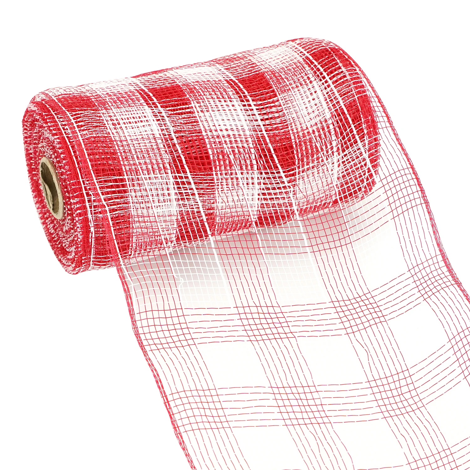 Huihuang Factory Custom Mesh Holiday Decorate Gradient Metallic 10 Inch Poly Deco Mesh Rolls For Wreath Crafts Christmas