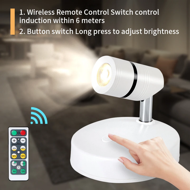 Mini Indoor Bedside Stair Night LED Lights Adjustable Brightness Changing Battery Operated RGB Wireless LED Silicone Night Light