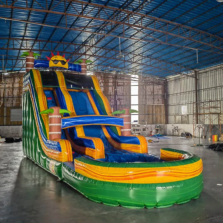 Hot Sale Used Water Kids Swimming With Giant Inflatable Pool Slide For Adult