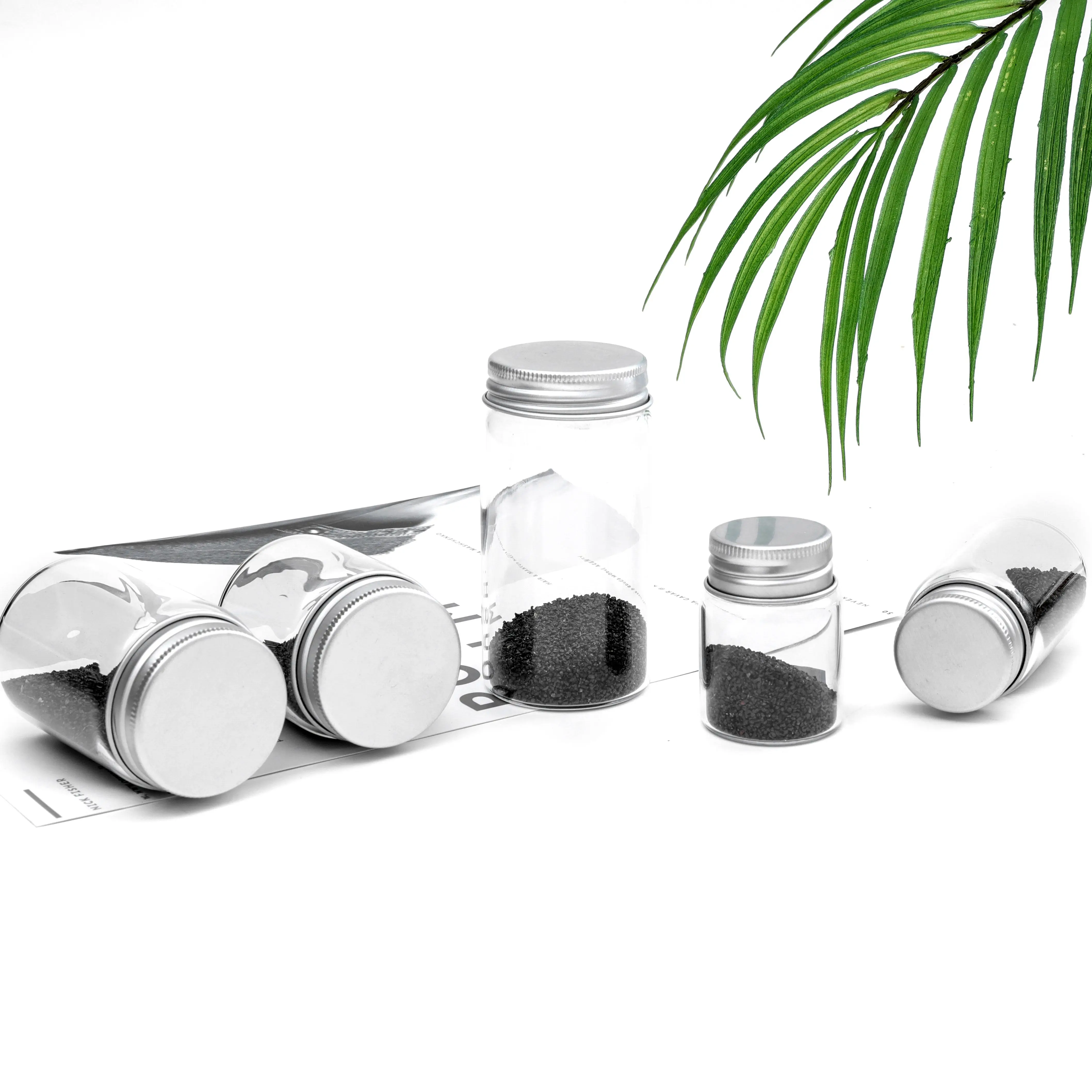 Wholesale Mini High Borosilicate Glass Tube Vial Clear Drifting Bottle Flat Bottom Glass Test Tube Bottle With Aluminum Cap