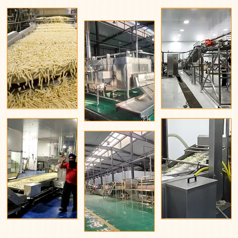 TCA XINDAXIN Industrial Commercial Fully Automatic Fried Potato Chips Making Machine Frozen French Fries Production Line