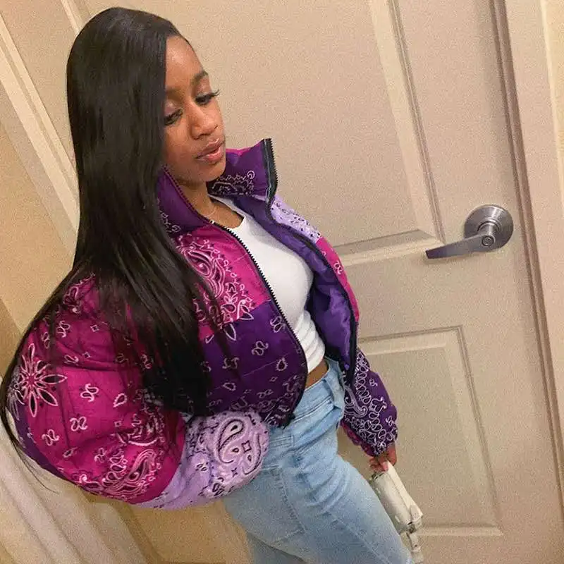 Женские куртки-банданы, пуховые пальто с буфами, женские пуховые пальто, большие размеры, женские зимние модные куртки для девочек