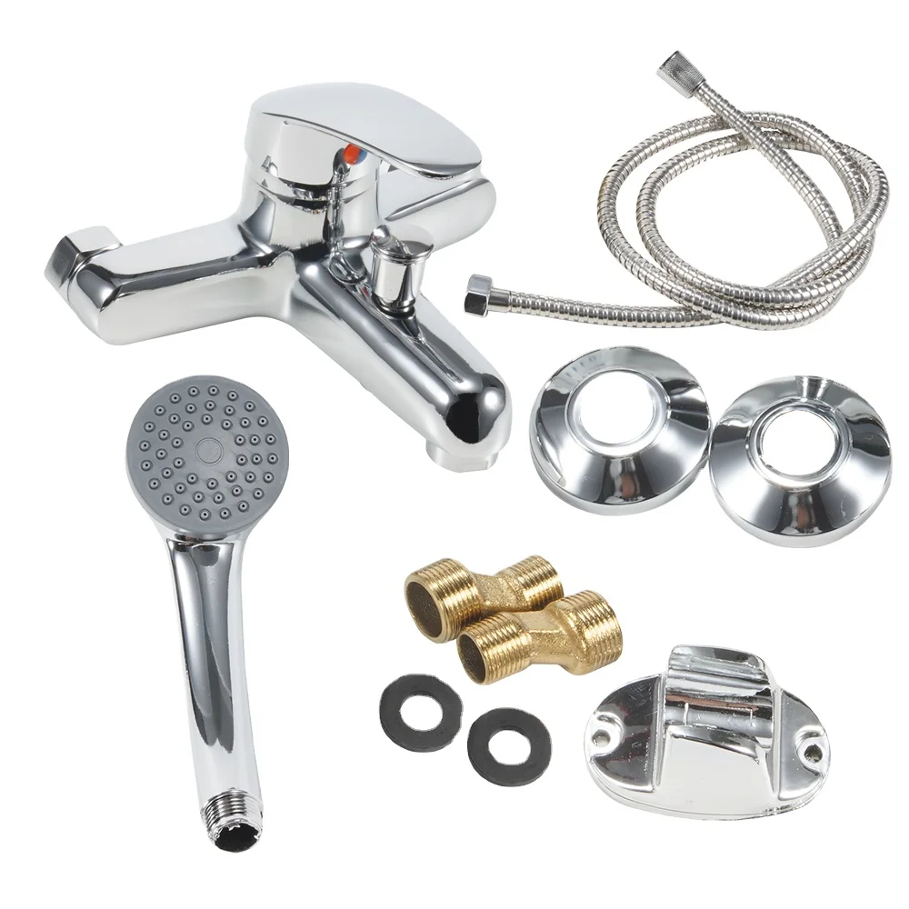 High Quality Black Wall-Mounte Hot and Cold Taps For Bathroom Shower Faucets