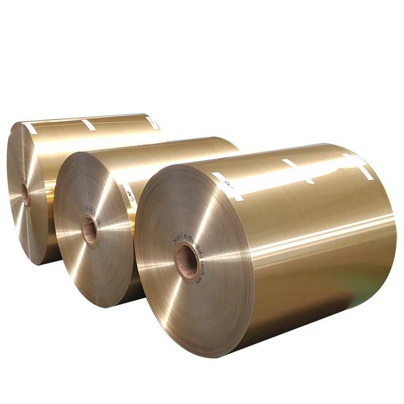 Food Grade Jumbo Alloy Aluminium Gold Foil For Chocolate Packaging