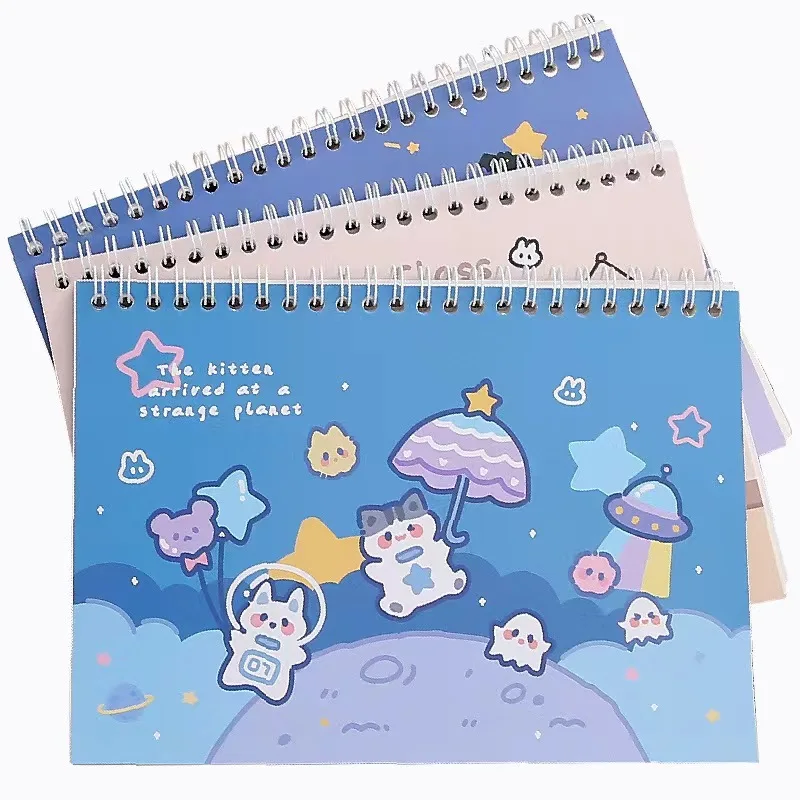 Holographic Sticker Collection Book Reusable Blank Magazine Pages for Memo Pads