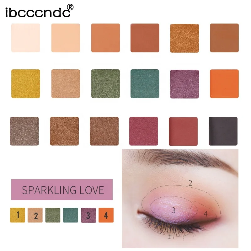 High Pigmented Cosmetics vegan and cruelty free eye shadow Glitter private label Custom Makeup Eyeshadow Palette