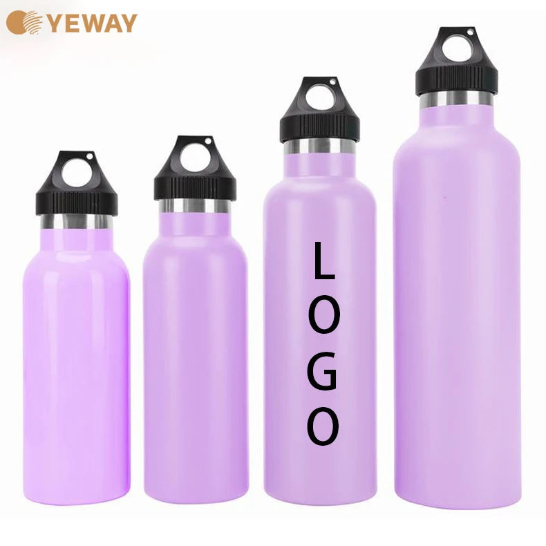 Yeway 2022 cheap stainless steel thermos vacuum flasks drinking water bottle customizable gradient bike ss water bottle