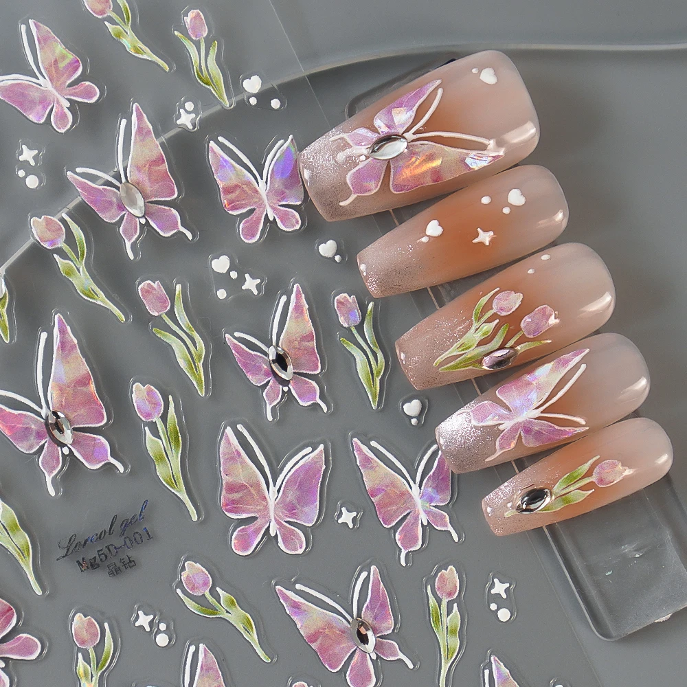 Crystal Nail Decals Glitters Nail Rhinestones Stickers Decoration Crystal New Hot 3D/5D Diamond Butterfly Art Plastic 3-7 Days