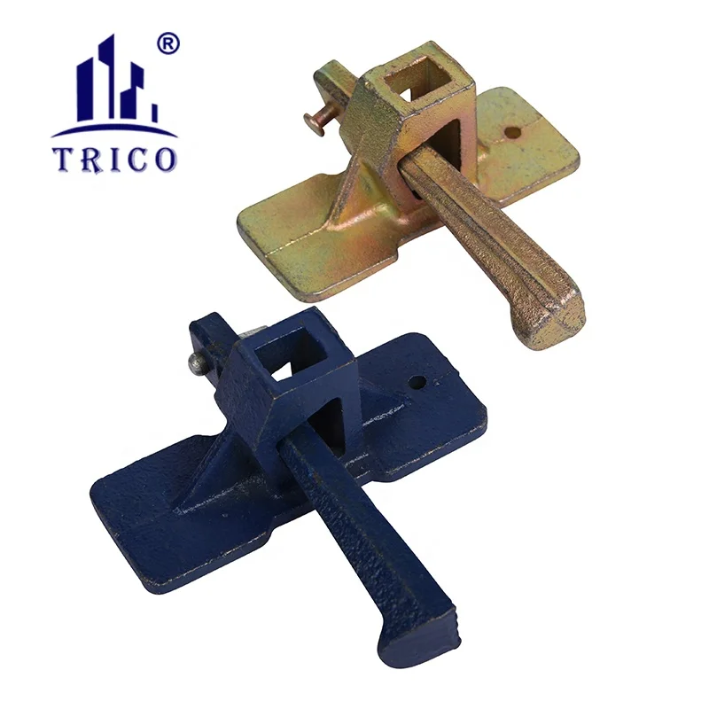Concrete Formwork Wedge Lock Panel Clamp Casting Iron Blue Painted or Galvanized Wedge Clamp for Construction