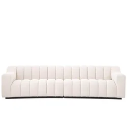 black sofa design furniture terry cloth curved sofa