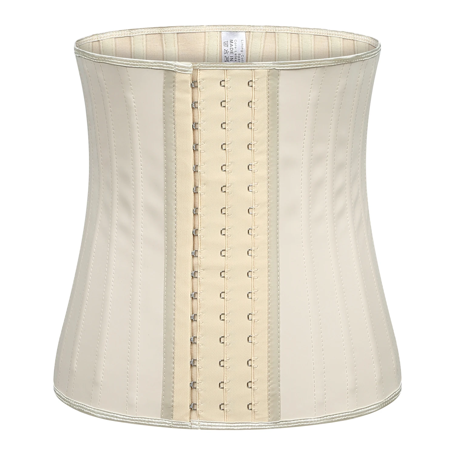 Women Waist Slimming Corset 3 Row Hook Tummy Spandex Waist Trainer Shaper Belly Trimmer Belt Band