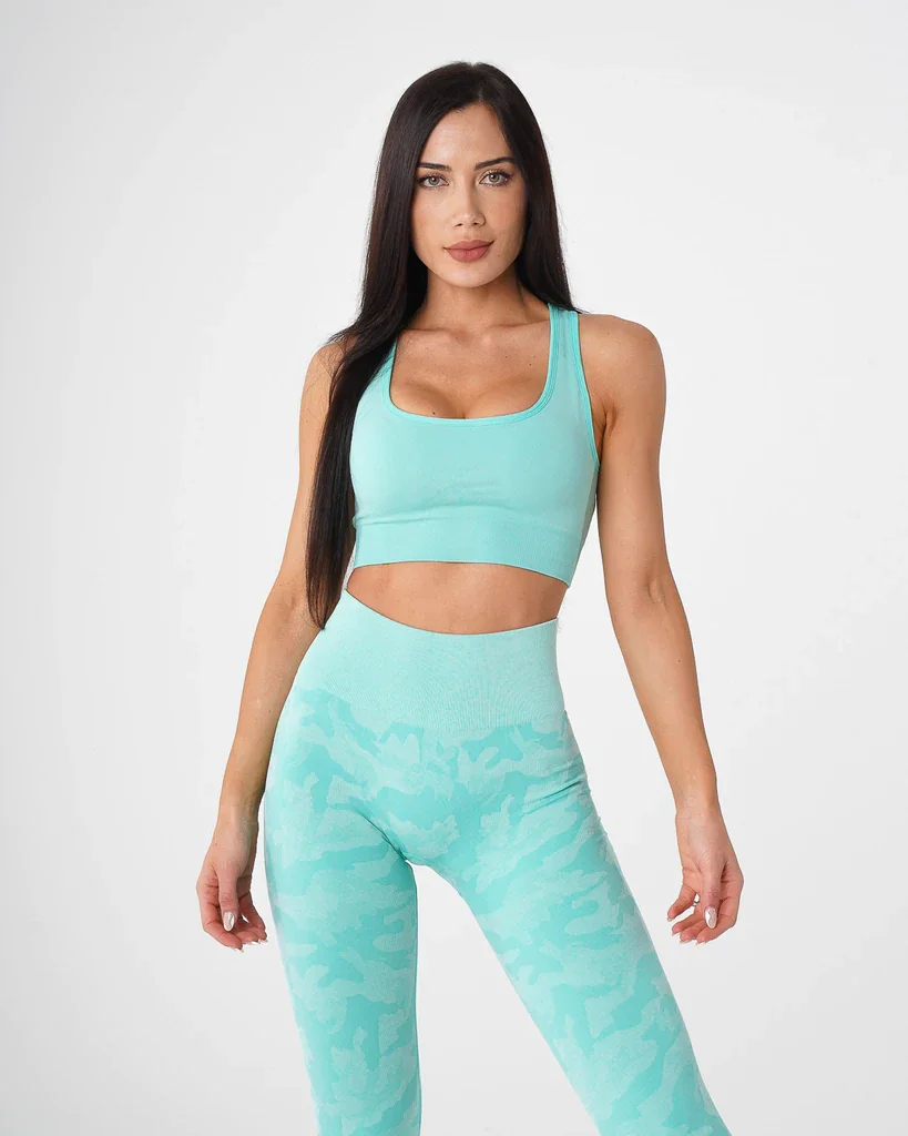 Top Quality Fabric NVGTN sports bra women running gym Fitness Sports Bras Mint Eclipse Seamless Bra