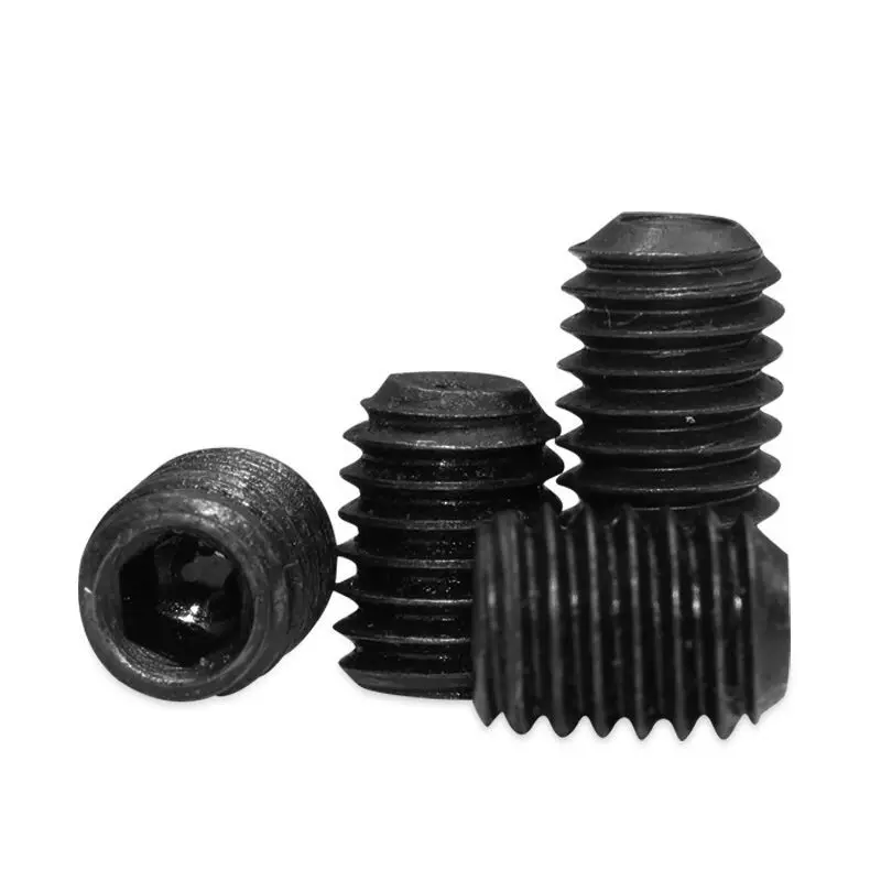 M7 M8 Grub Tungsten Steel Set Screw 8mm Hollow Hex Slotted Cup Point M3 ANSI/DIN/ISO Standard Plain Finish Bolts