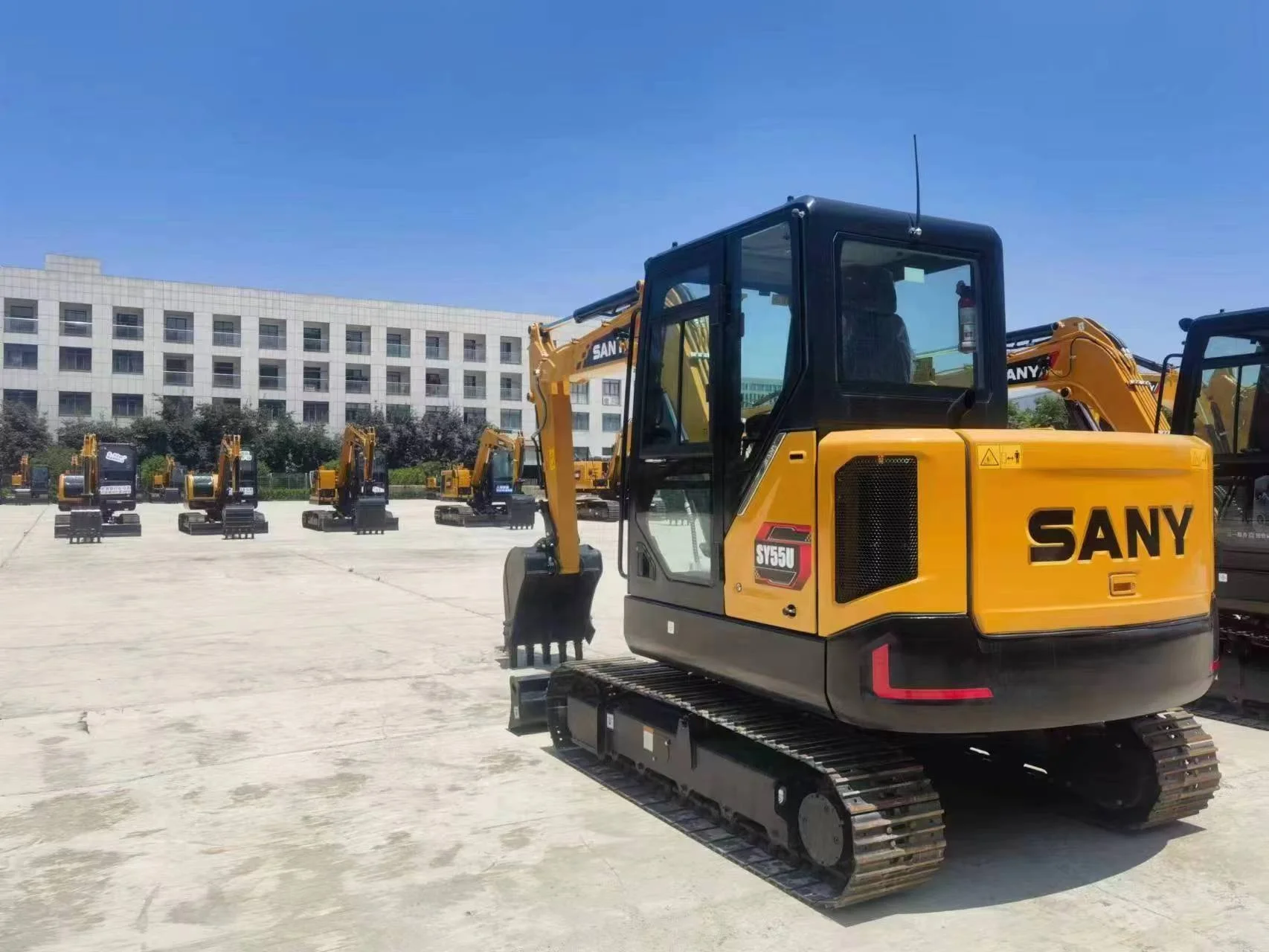 High quality SANY SY55U used excavator 5ton mini small agriculture crawler backhoe excavators sy55 sy55-9 for sale in stock