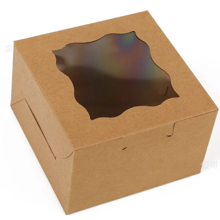 New product style competitive price golden supplier craft cardboard paper boxes cake packaging