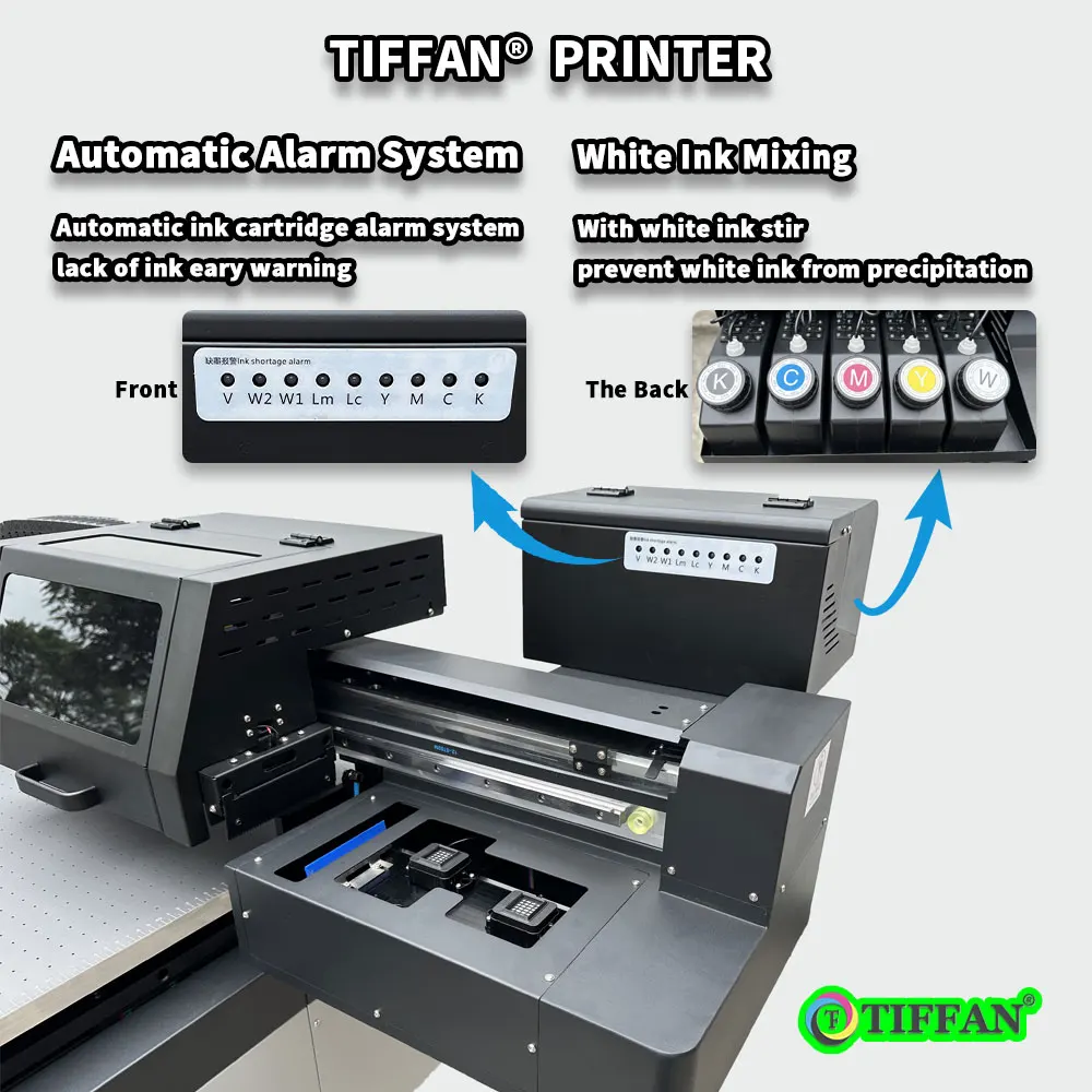 Фабричное производство 2 головки 6090 A3 I3200 Epson планшетный УФ-принтер самый большой широкоформатный