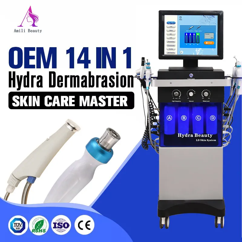 machine facial 14 en 1 hydro microdermabrasion instrument hydra oxigen dermabrasion machine for facial