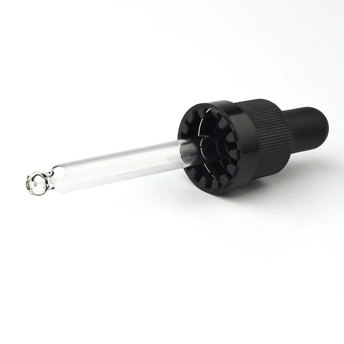 Black anti-theft burette 18/410 tooth shape coarse grain fine oil bottle burette lid plastic sub - cover manufacturers wholesale