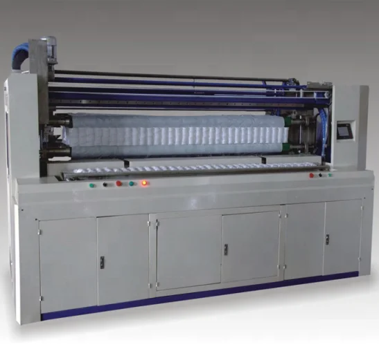 SS-160Z-1 Automatically independent dorsal pocket spring  glue viscose assembly machine for mattress and sofa