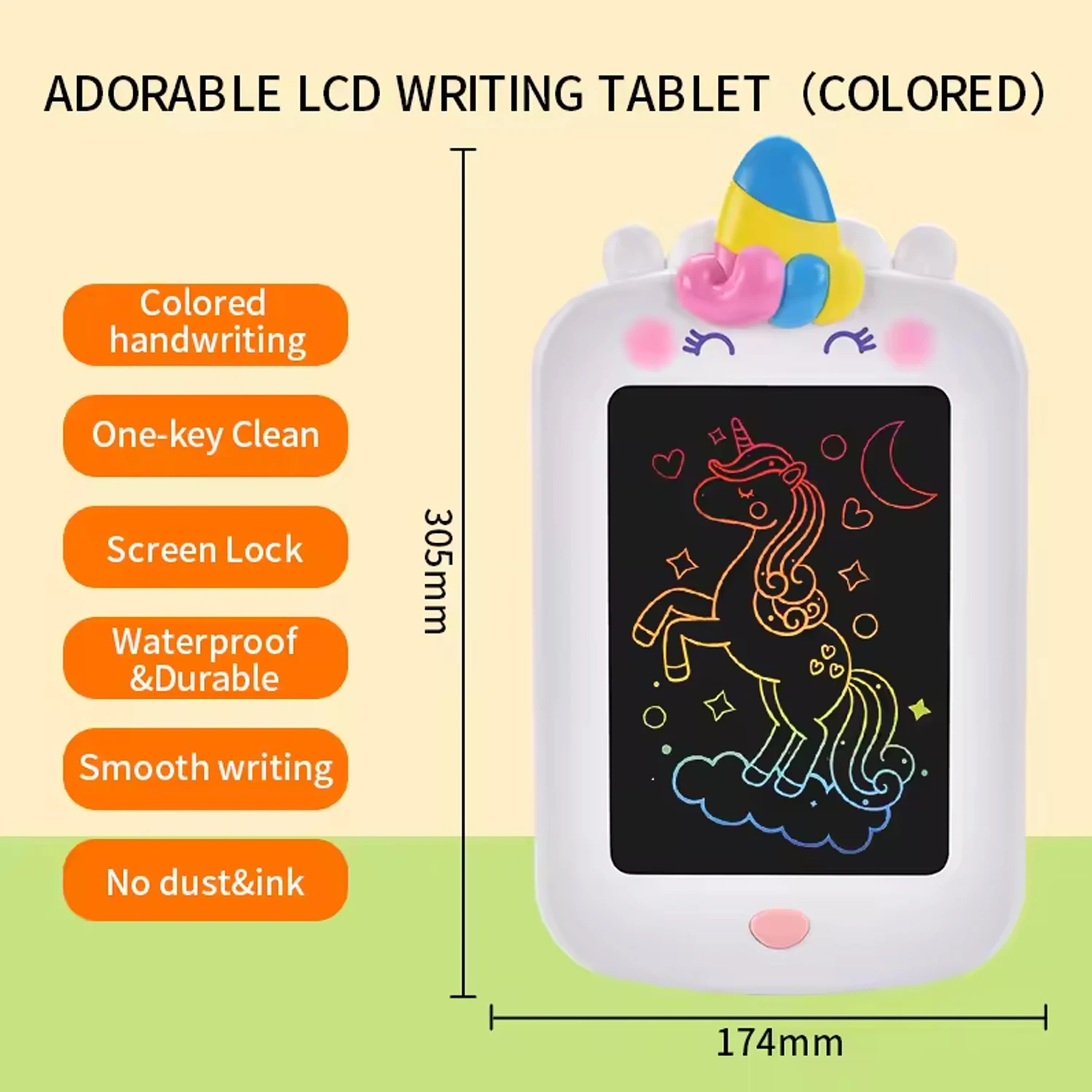 8.5 inch Electronic Reusable Writing Pad Graphic Designing LCD Writing Tablet Digital Memo Pad for Kids Educational Toys