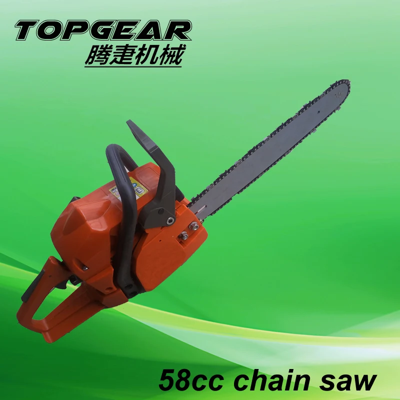 China Topgear brand 52cc cs5200 chainsaw with 18 inch bar and chain