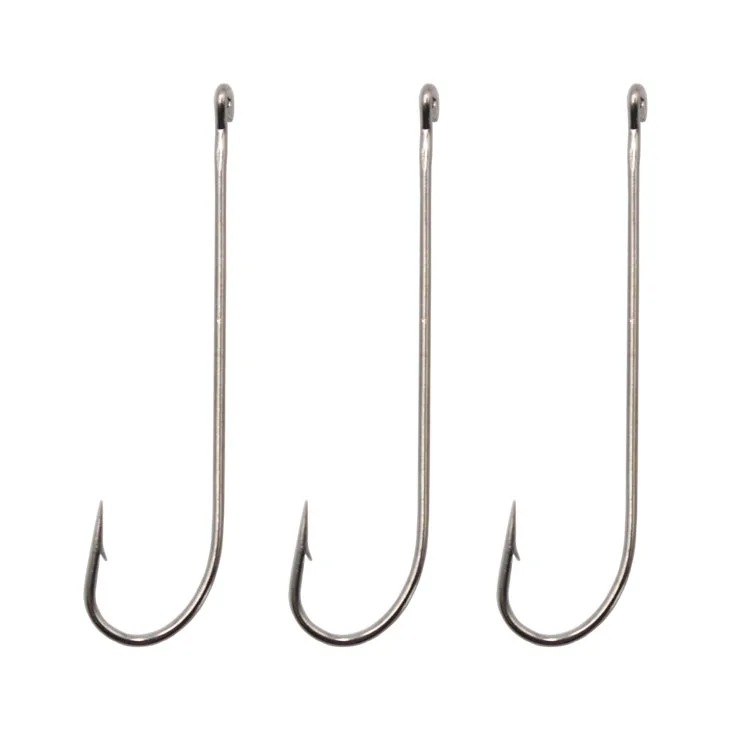 
HS9353 Long Shank Fish hooks High Carbon Steel CARLISLE Barbed Fishing Hooks 