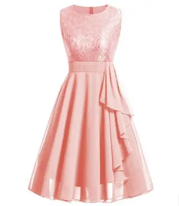 Женское шифоновое платье KYO без рукавов, пышная юбка с оборками и цветами для свадьбы, подружки невесты, дня рождения, официальное платье для вечеринки