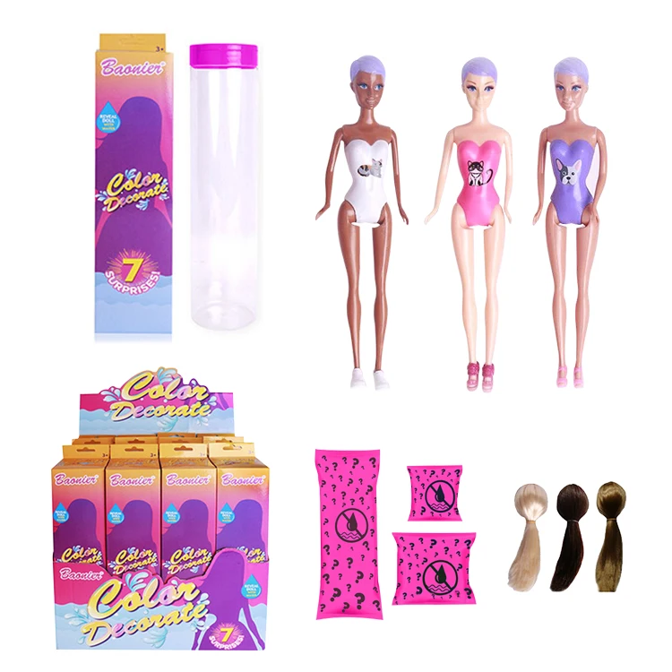 Amazon Solid Body Blind Box Set with Accessories Fashion DIY Doll Color Changing Dolls Color Doll For Girls