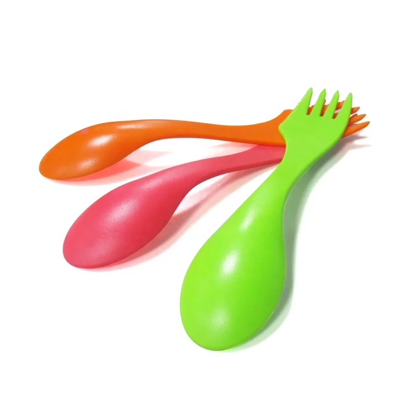  Оптовая продажа пищевой кемпинг Spork Пластиковые Путешествия с