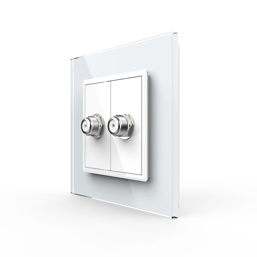 Евророзетка/розетка Livolo со стеклянной панелью, стандарта ЕС