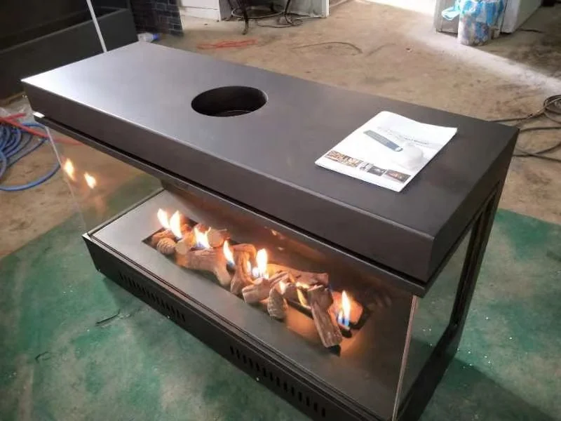 Propane Gas Natural Gas One Side Direct Vented Real Fire Fireplace in the House