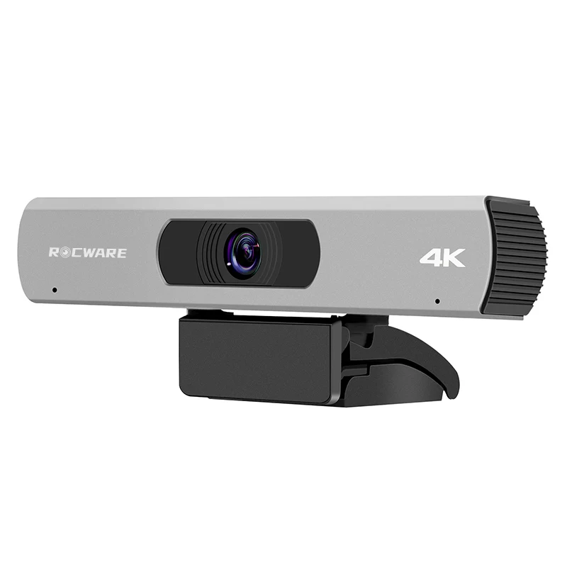 Rocware Premium video conference system 120 degree auto framing live streaming 4K Ultra HD Camera with Mic